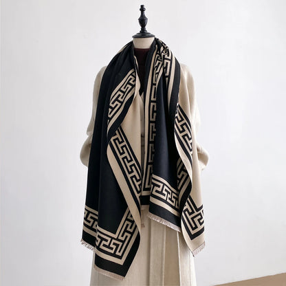 Linetta Pashmina Scarf Black