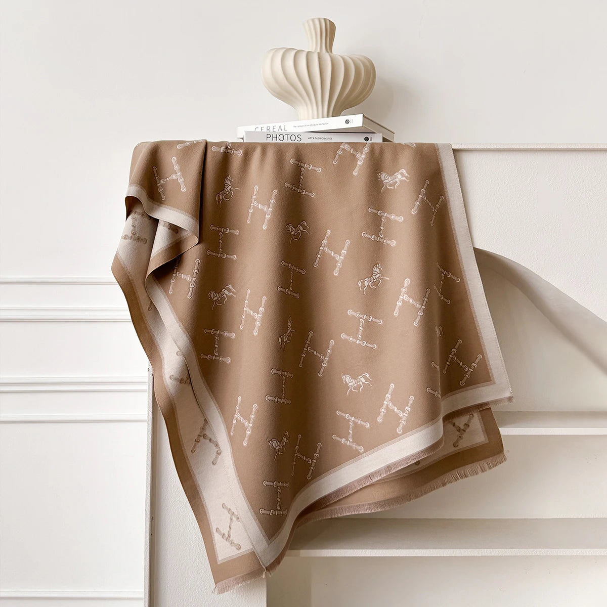 Vivienne Pashmina Scarf Khaki