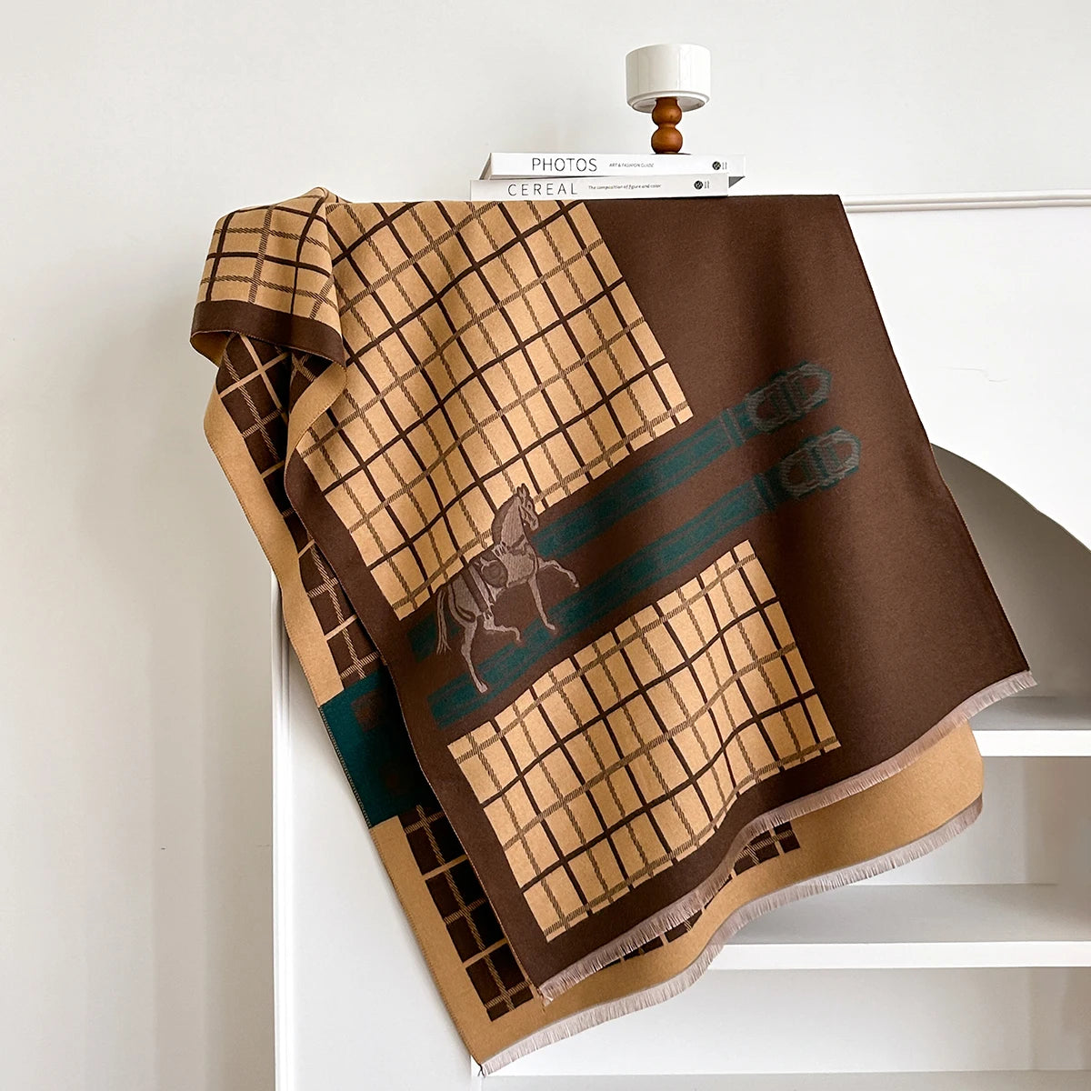 Ninette Pashmina Scarf Brown