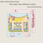 Saddle Blue Double Print Scarf / 90cm