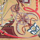 Horse Carriage Brown Silk Scarf / 90cm