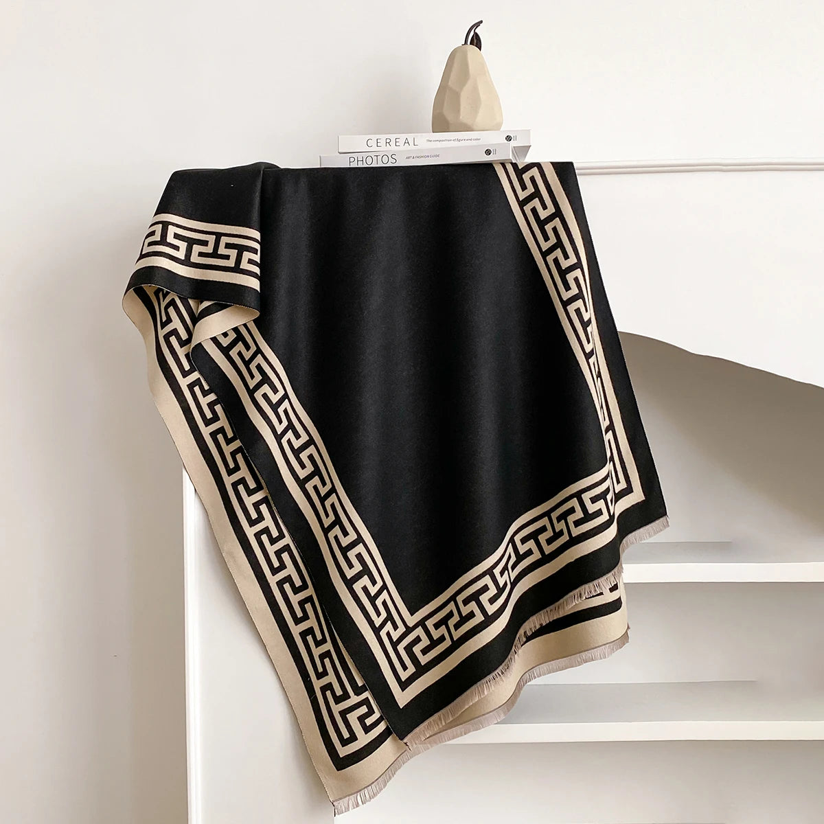 Linetta Pashmina Scarf Black