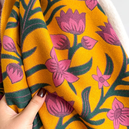 Florigia Pashmina Scarf Orange
