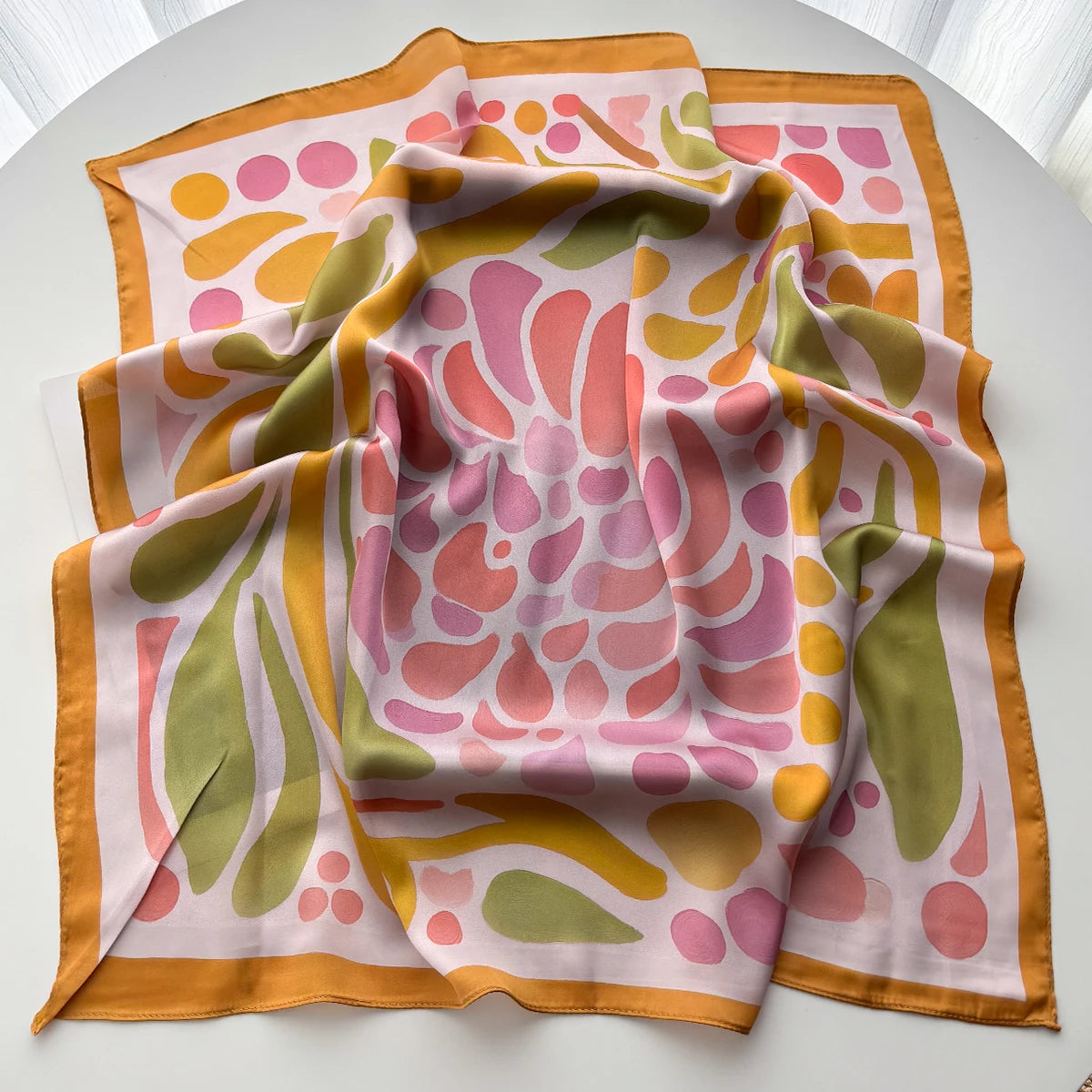 Floral Rose Scarf / 65cm