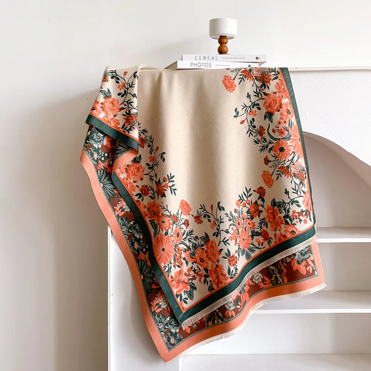 Florica Pashmina Scarf Orange