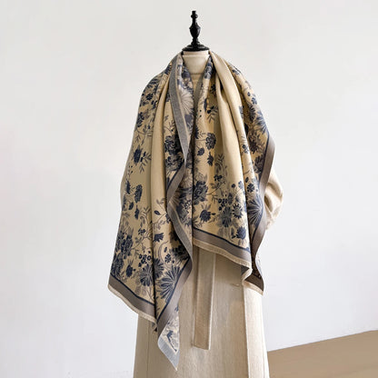Florica Pashmina Scarf Blue