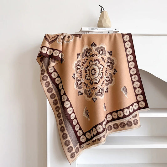Manilla Pashmina Scarf Brown