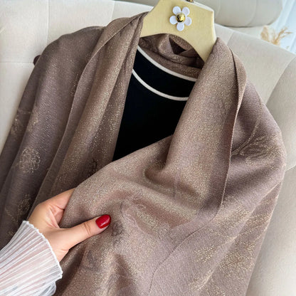 Greca Pashmina Scarf Pink