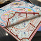 Carriage Pink Double Print Scarf / 90cm