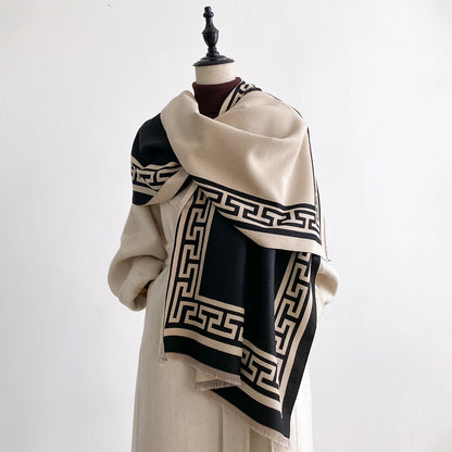 Linetta Pashmina Scarf Black