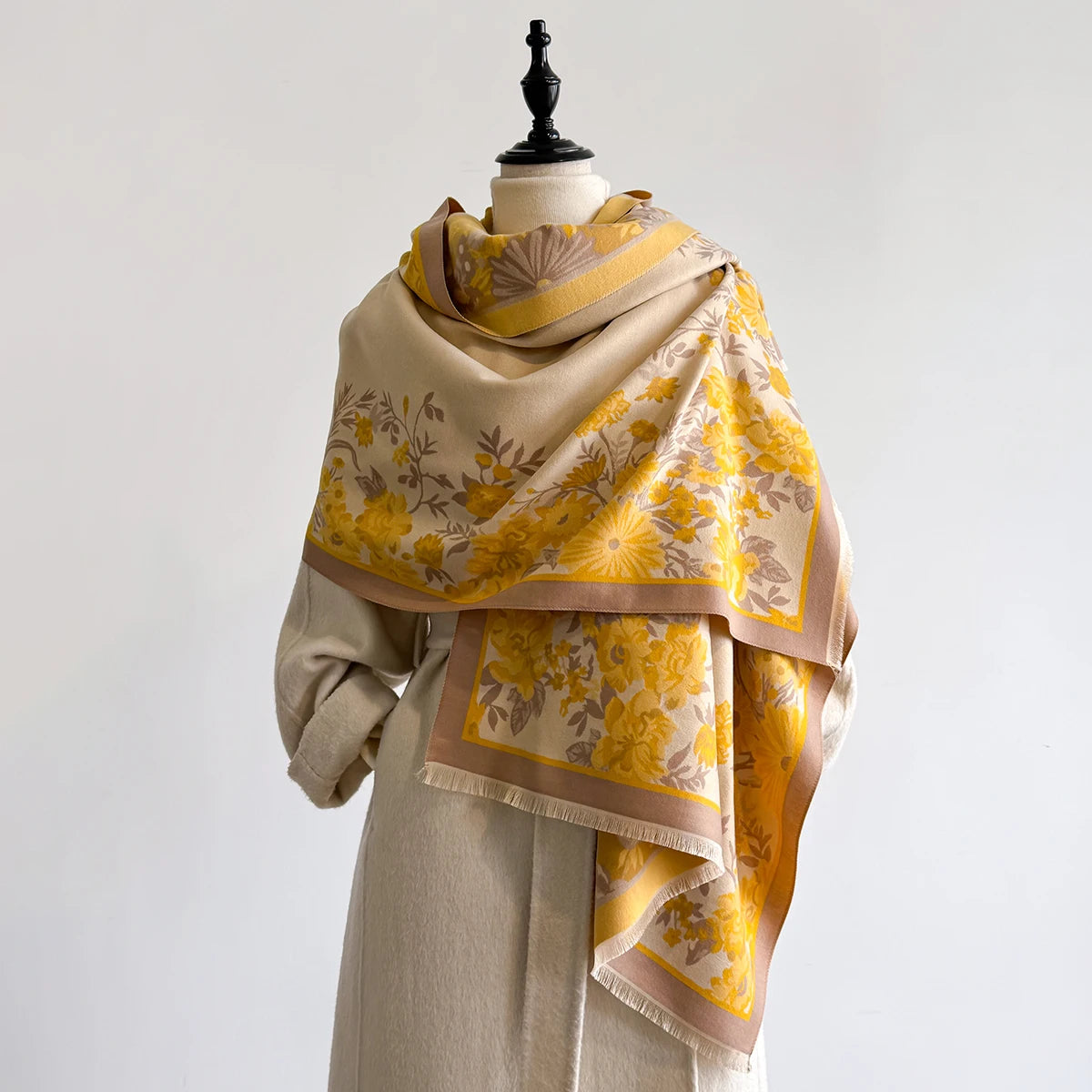 Florica Pashmina Scarf Yellow