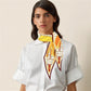 Head Beige Silk Diamond Scarf