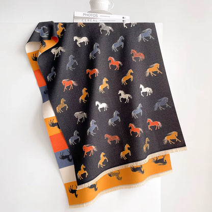 Sabine Pashmina Scarf Midnight