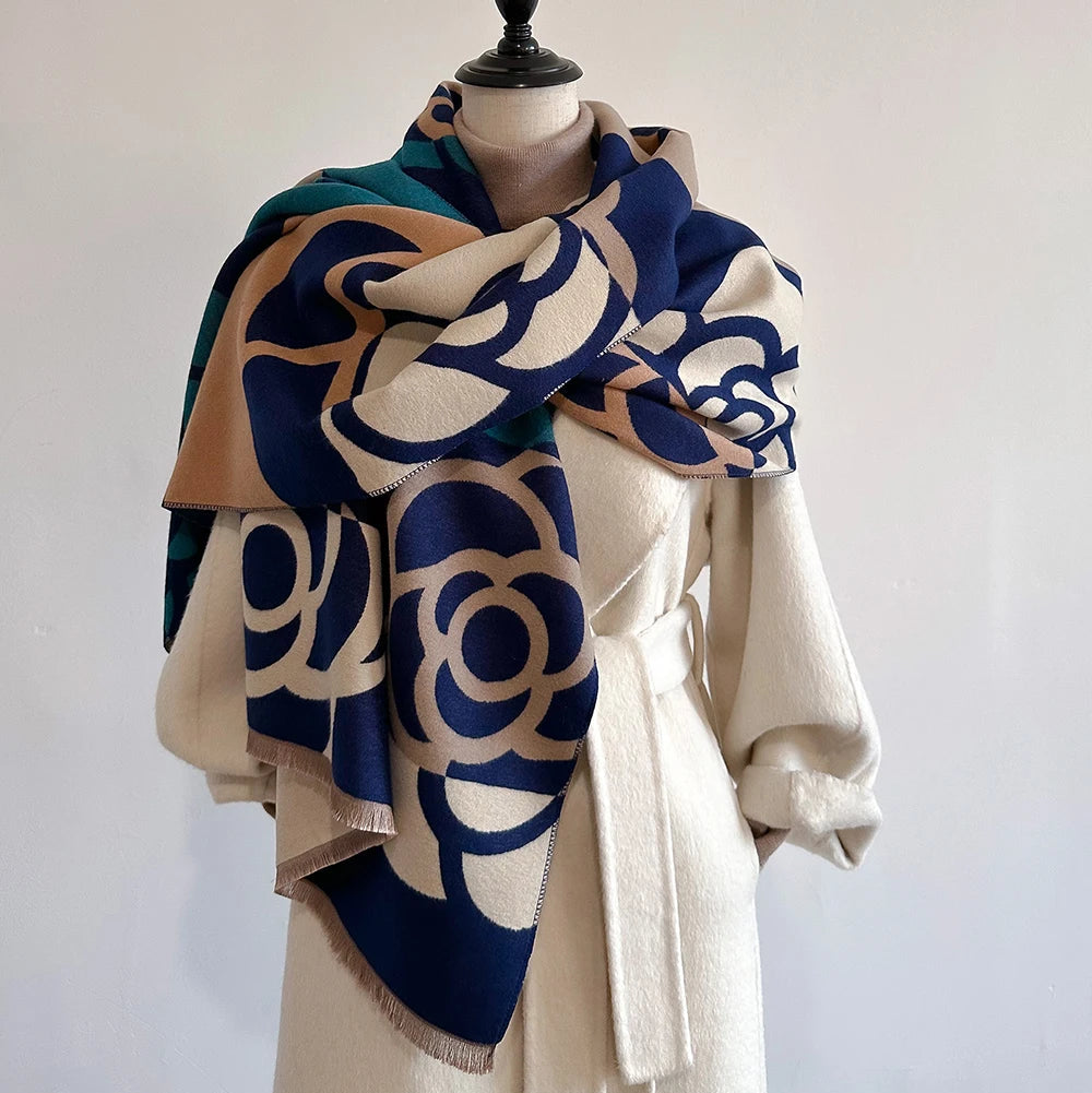 Rosinella Pashmina Scarf Blue