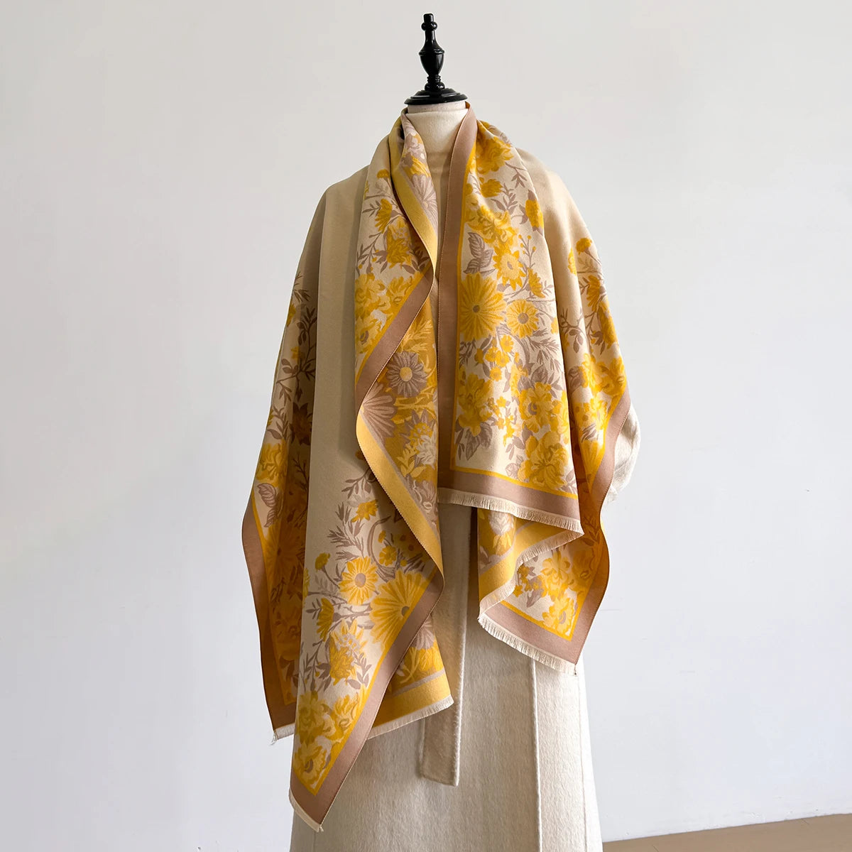 Florica Pashmina Scarf Yellow