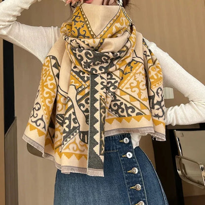 Trisola Pashmina Scarf Yellow
