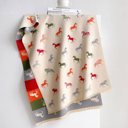 Sabine Pashmina Scarf White
