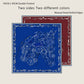 Horse Head Blue & Brown Double Print Scarf / 90cm