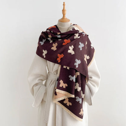 Char Pashmina Scarf Brown