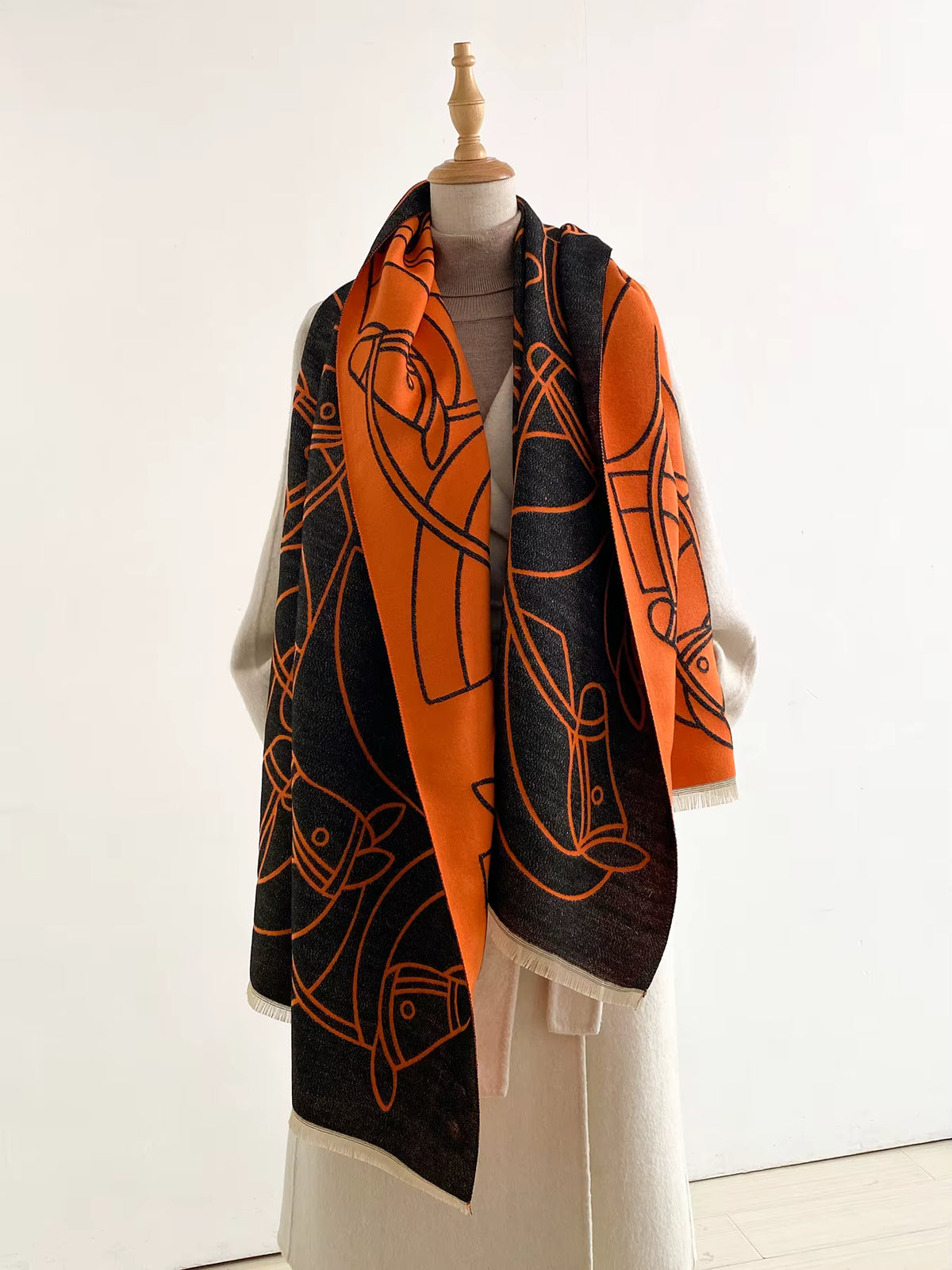 Sydney Pashmina Scarf Orange