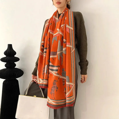 Appoline Pashmina Scarf Orange