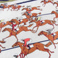 Horse Race Navy Double Print Scarf / 90cm