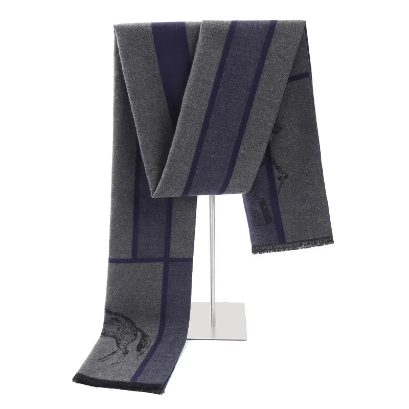 Bruno Navy Men's Scarf