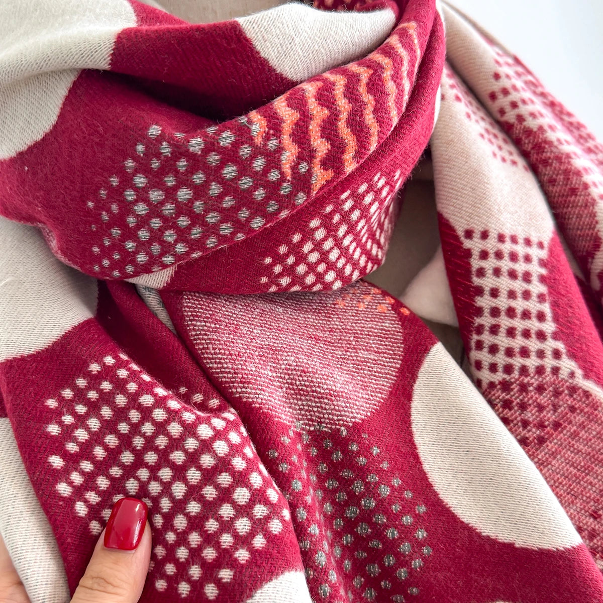 Ciretta Pashmina Scarf Red