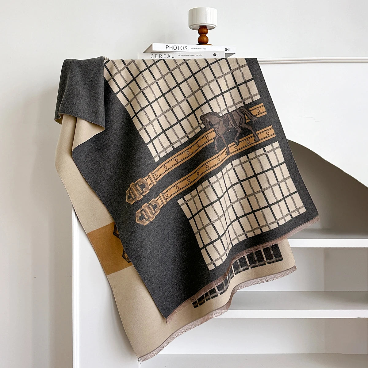 Ninette Pashmina Scarf Gray