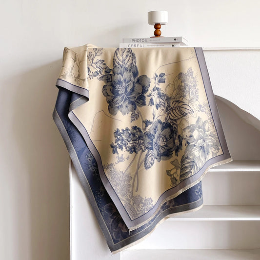 Claretta Pashmina Scarf Blue