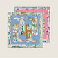 Boots Blue & Pink Double Print Scarf / 90cm