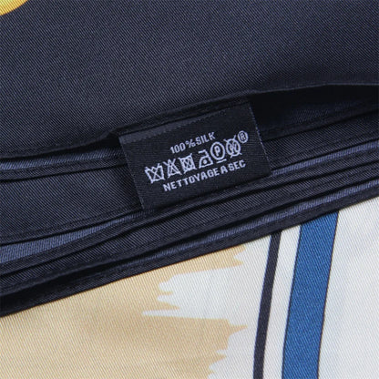 Carriage Black Silk Scarf / 90cm
