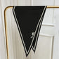 Carriage Black Silk Diamond Scarf