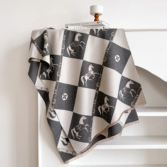 Zubiena Pashmina Scarf Gray