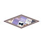 Adrina Purple Silk Diamond Scarf