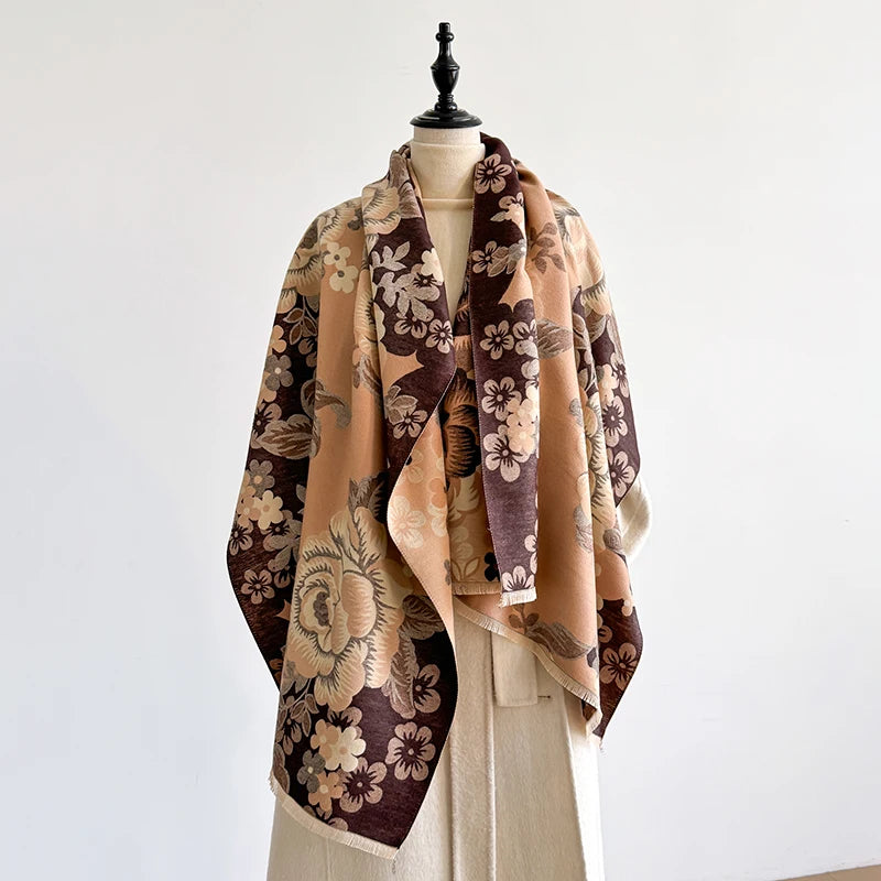 Bortola Pashmina Scarf Brown