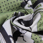 Carriage Circle Green Double Print Scarf / 90cm