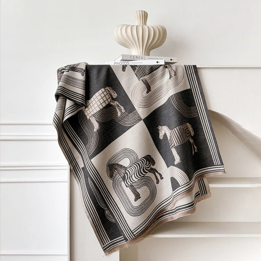 Belluno Pashmina Scarf Gray