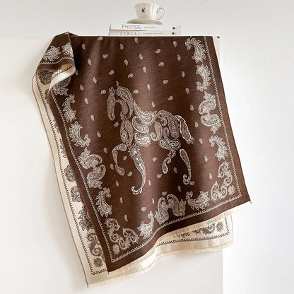 Cerise Pashmina Scarf Brown