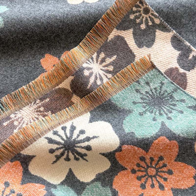 Crocetta Pashmina Scarf Gray