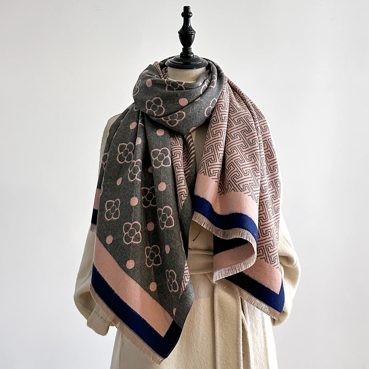 Malina Pashmina Scarf Pink