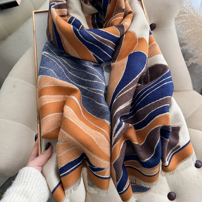 Lieta Pashmina Scarf Blue