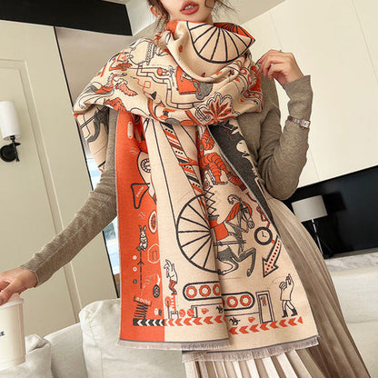 Laure Pashmina Scarf Orange