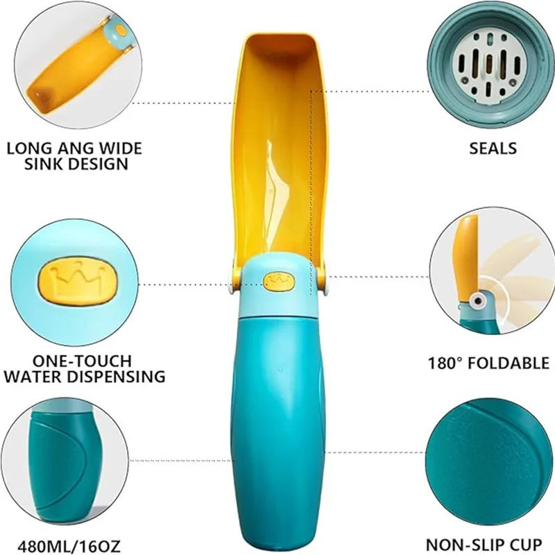 Portable & Foldable Dog Water Bottle