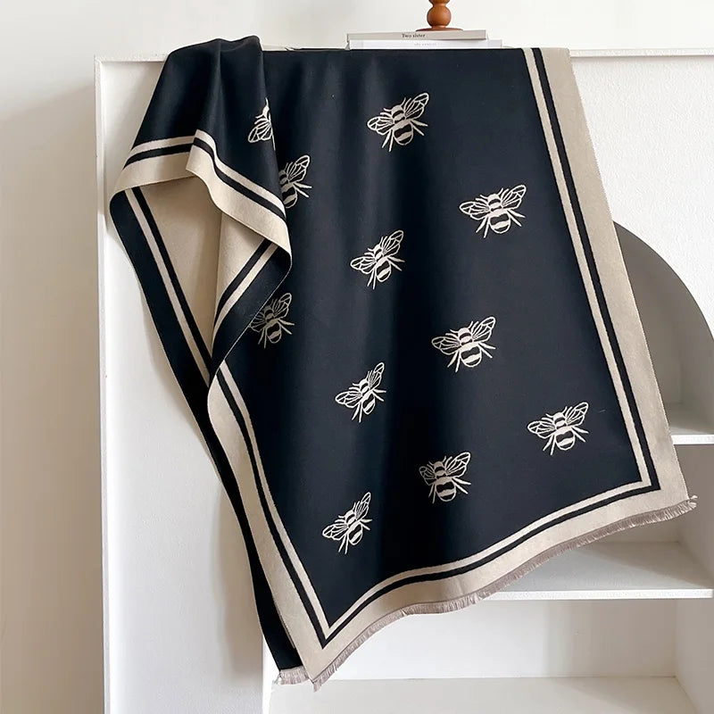 Apollonia Pashmina Scarf Black