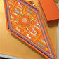 Tersa Orange Silk Diamond Scarf