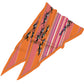 Horse Race Orange Silk Diamond Scarf