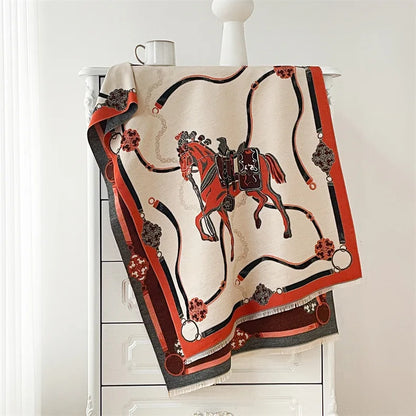 Nicia Pashmina Scarf Red