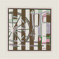 Wheel Stripes Green Double Print Scarf / 90cm
