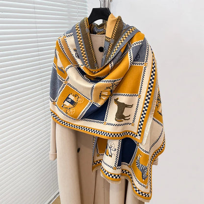 Lilou Pashmina Scarf Yellow